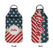 Stars and Stripes Sanitizer Holder Keychain - Large APPROVAL (Flat)