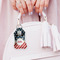 Stars and Stripes Sanitizer Holder Keychain - Small (LIFESTYLE)