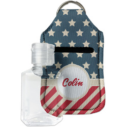 Stars and Stripes Hand Sanitizer & Keychain Holder (Personalized)