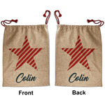 Stars and Stripes Santa Sack - Front & Back (Personalized)