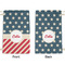 Stars and Stripes Small Laundry Bag - Front & Back View