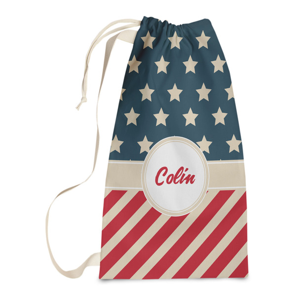 Custom Stars and Stripes Laundry Bags - Small (Personalized)