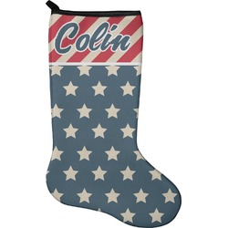 Stars and Stripes Holiday Stocking - Single-Sided - Neoprene (Personalized)
