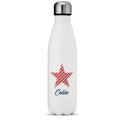 Stars and Stripes Water Bottle - 17 oz. - Stainless Steel - Full Color Printing (Personalized)