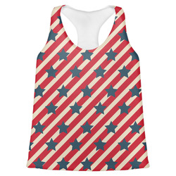 Stars and Stripes Womens Racerback Tank Top - Large