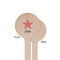 Stars and Stripes Wooden 6" Stir Stick - Round - Single Sided - Front & Back