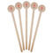 Stars and Stripes Wooden 7.5" Stir Stick - Round - Fan View