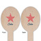 Stars and Stripes Wooden Food Pick - Oval - Double Sided - Front & Back