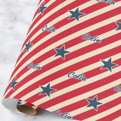 Stars and Stripes Wrapping Paper Roll - Large (Personalized)