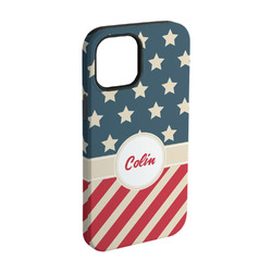 Stars and Stripes iPhone Case - Rubber Lined - iPhone 15 (Personalized)