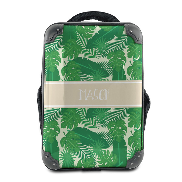 Custom Tropical Leaves #2 15" Hard Shell Backpack (Personalized)