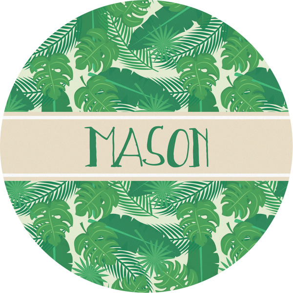 Custom Tropical Leaves #2 Multipurpose Round Labels - 2" (Personalized)