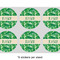 Tropical Leaves #2 3" Multipurpose Round Labels - Sheet