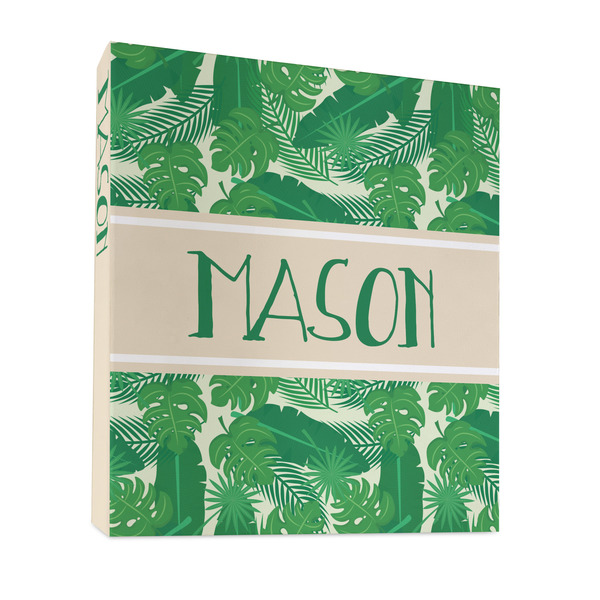 Custom Tropical Leaves #2 3 Ring Binder - Full Wrap - 1" (Personalized)