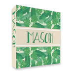 Tropical Leaves #2 3 Ring Binder - Full Wrap - 2" (Personalized)