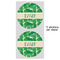 Tropical Leaves #2 5" Multipurpose Round Label - Sheet