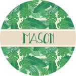 Tropical Leaves #2 Multipurpose Round Labels - 5" (Personalized)