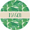 Tropical Leaves #2 5" Multipurpose Round Label - Single Sticker