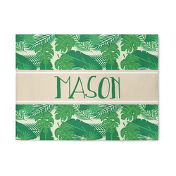 Tropical Leaves #2 5' x 7' Indoor Area Rug (Personalized)