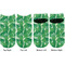 Tropical Leaves 2 Adult Ankle Socks - Double Pair - Front and Back - Apvl