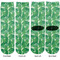 Tropical Leaves 2 Adult Crew Socks - Double Pair - Front and Back - Apvl