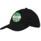 Tropical Leaves #2 Baseball Cap - Black (Personalized)