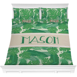 Tropical Leaves #2 Comforter Set - Full / Queen w/ Name or Text