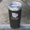 Tropical Leaves #2 Black Polar Camel Tumbler - 20oz - Angled