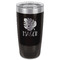 Tropical Leaves #2 Black Polar Camel Tumbler - 20oz - Front