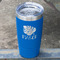 Tropical Leaves #2 Blue Polar Camel Tumbler - 20oz - Angled