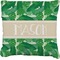 Tropical Leaves 2 Burlap Pillow 16"