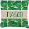 Tropical Leaves 2 Burlap Pillow 18"