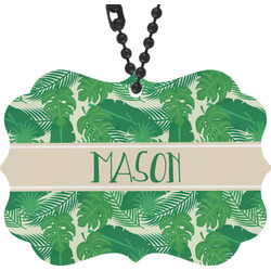 Tropical Leaves #2 Rear View Mirror Decor (Personalized)