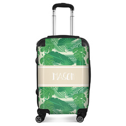 Tropical Leaves #2 Suitcase - 20" Carry On w/ Name or Text