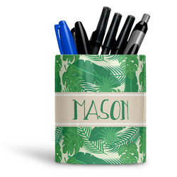 Tropical Leaves #2 Ceramic Pen Holder