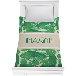 Tropical Leaves #2 Comforter - Twin w/ Name or Text