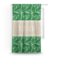 Tropical Leaves #2 Curtain Panel - Custom Size (Personalized)