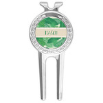 Tropical Leaves #2 Golf Divot Tool & Ball Marker (Personalized)