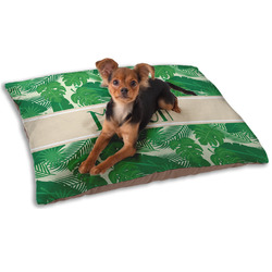 Tropical Leaves #2 Dog Bed - Small w/ Name or Text