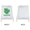 Tropical Leaves #2 Drawstring Backpacks - Sweatshirt Fleece - Single Sided - APPROVAL