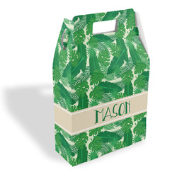 Tropical Leaves #2 Gable Favor Box (Personalized)