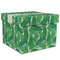 Tropical Leaves #2 Gift Boxes with Lid - Canvas Wrapped - XX-Large - Front/Main