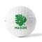 Tropical Leaves #2 Golf Balls - Titleist - Set of 3 - FRONT