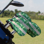 Tropical Leaves #2 Golf Club Iron Cover - Set of 9 (Personalized)