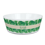 Tropical Leaves #2 Kid's Bowl (Personalized)