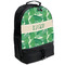 Tropical Leaves #2 Large Backpack - Black - Angled View