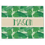 Tropical Leaves #2 Single-Sided Linen Placemat - Single w/ Name or Text