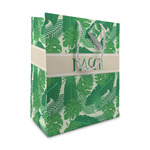 Tropical Leaves #2 Medium Gift Bag (Personalized)