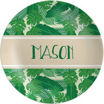 Tropical Leaves #2 Melamine Plate - 10" (Personalized)