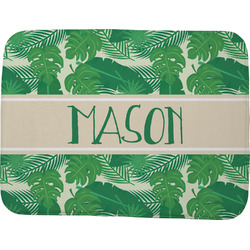 Tropical Leaves #2 Memory Foam Bath Mat - 48"x36" w/ Name or Text